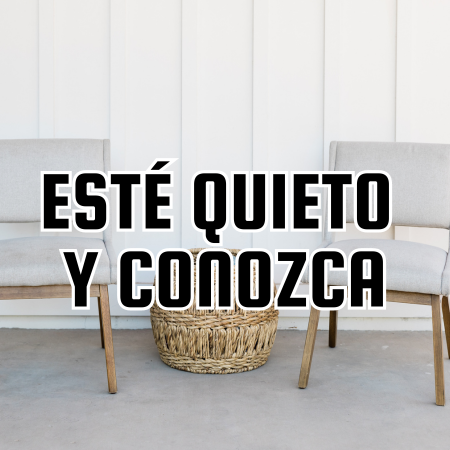 Featured image for “Esté quieto y conozca”